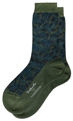 Pantherella Damen Tapestry Blumen Baumwolle Socken - Gr n