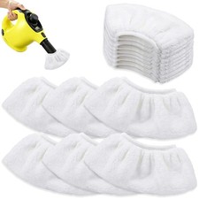 20PCS Reusable Microfibre Cloth Cover for Karcher Steam Cleaner, 17 1, White