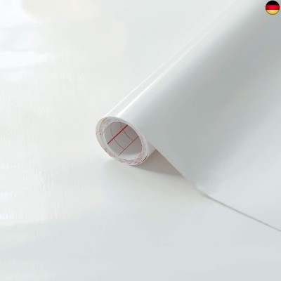 d-c-fix Möbel-Klebefolie Weiß Hochglanz 45 cm x 2 m - Möbelfolie selbstklebende 