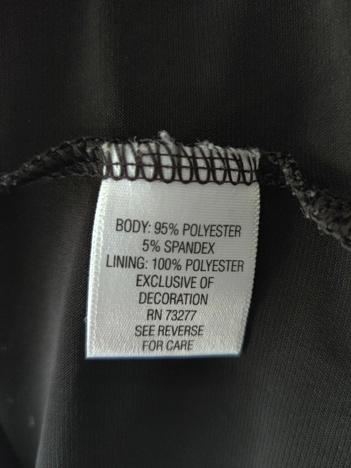 Top para mujer Dana Buchman estampado animal mangas 3/4 capucha cuello negro/marrón talla M Foto 4 de 4