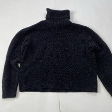 Mango Kids Chenille Soft Sweater Black Size 11-12 New Without Tags