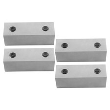 2 Pack 6 2 2" Vise Jaws Aluminum Machined Soft Jaws For 6" Vise 4 Jaws