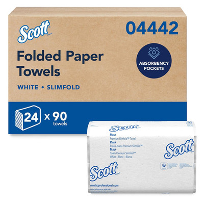 Scott Professional Pro Slimfold Folded Paper Towels, Bulk (04442), Absorbency Po