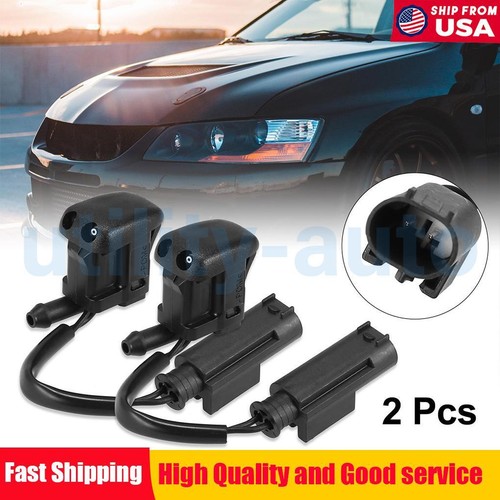 2X Windshield Washer Nozzles Spray Jet 61668361039 Kit For BMW E39 520i
