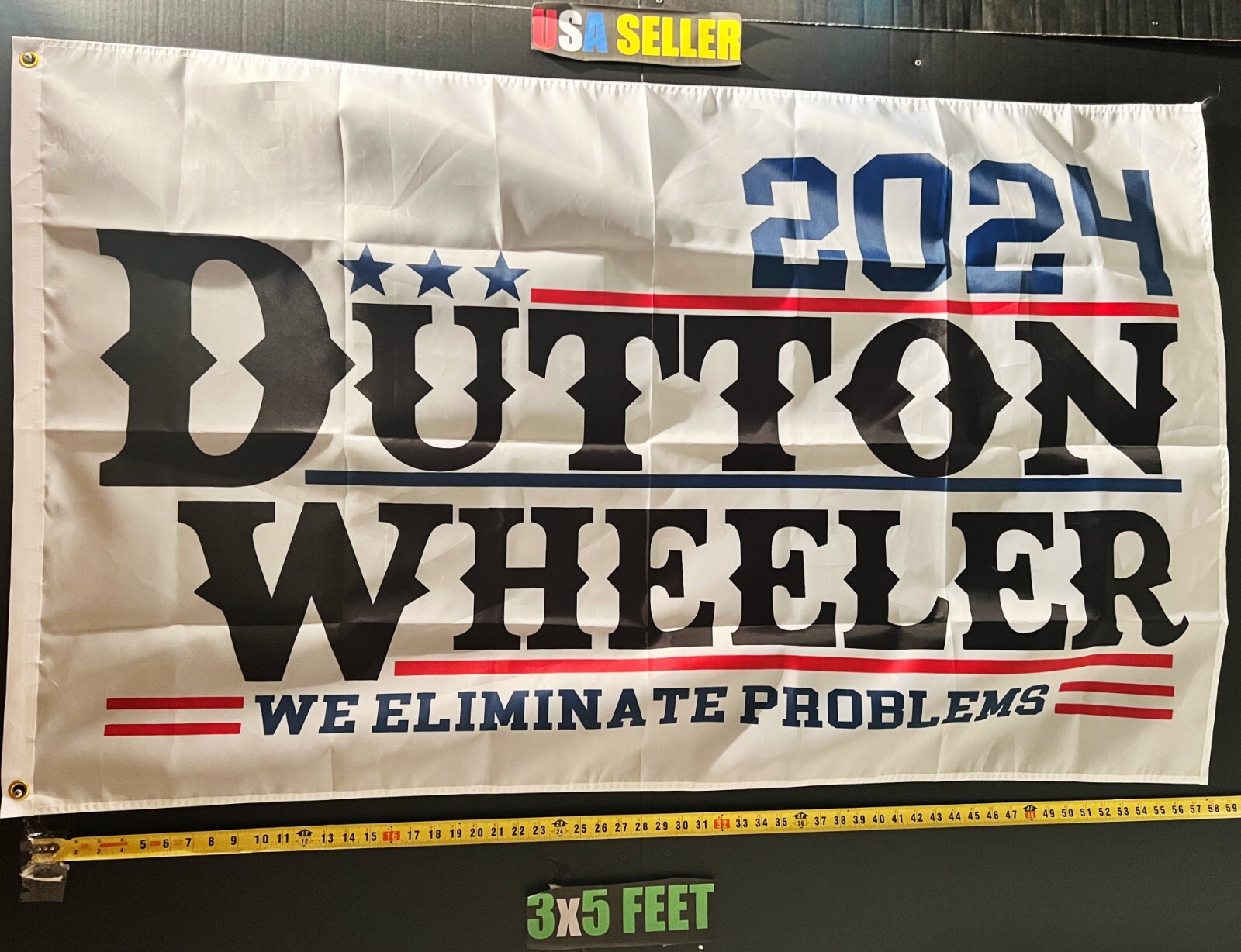 Yellowstone Flag FREE SHIPPING Dutton Wheeler 24 W Beer Music Poster ...