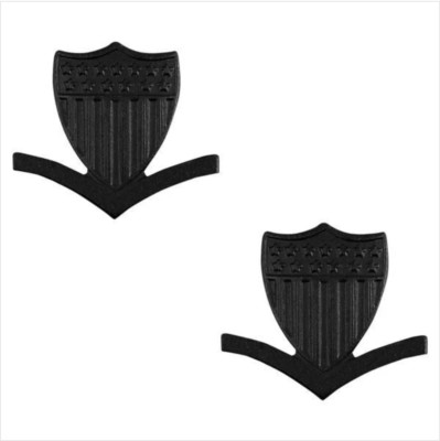 GENUINE U.S. COAST GUARD COLLAR DEVICE: E4 PETTY OFFICER - BLACK METAL