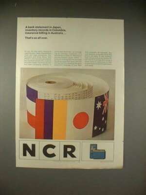 1966 NCR Computer Ad - Bank in Japan, Columbia