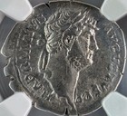 Ngc ( Vf ) Roman Ar Denarius Hadrian Ad 117 - 138 Ngc Certified Ancient Roman