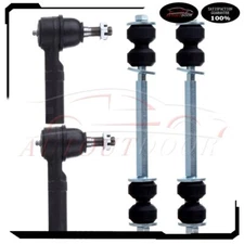 4Pcs Front Sway Bar Outer Tie Rod End Fit For 2001-06 Chevrolet Silverado 3500