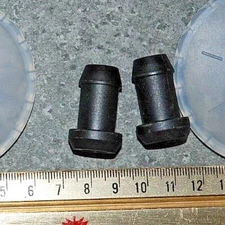 Ski POLE Baskets -COLLARS (nipples)-Pair (2 of each) 10-11.5 mm + LEKI Blk-Wht