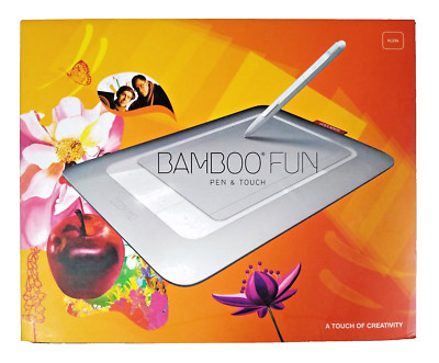 Wacom Bamboo Fun Pen & Touch Silver Grafiktablet (CTH-461-DE) NEU in OVP