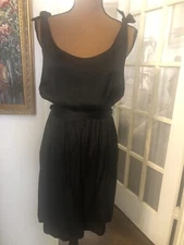 Halston Heritage Women's Cocktail Dress Size 6 Silk W/Belt And Adjustable Straps