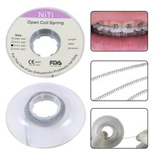 Dental Orthodontic Niti Open Coil Spring Spool .012 Inch 914mm
