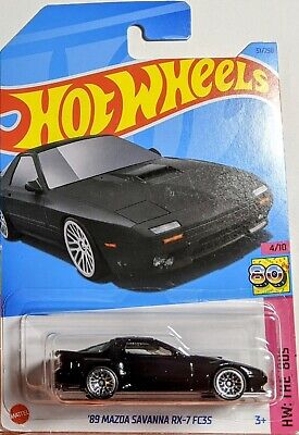 Hot Wheels 89 Mazda Savanna RX-7 FC35 Black The 80s #51 Mainline NEW 2023 | eBay Hot Wheels 89 Mazda Savanna RX-7 FC35 Black The 80s #51 Mainline NEW 2023 | eBay