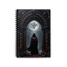 Mystical Spiral Notebook - Ruled Line, Journal for Witchcraft, Spooky