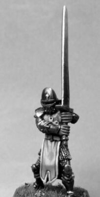 1x TEMPLAR UNFORGETTABLE WARLORD REAPER miniature rpg jdr templar longsword 14352c
