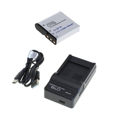 Akku und USB Ladegerät für Casio Exilim EX-Z1000 EX-Z1050 EX-Z1080 EX-Z1200