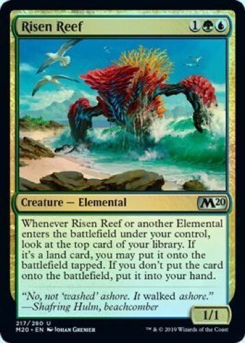 Risen Reef (217/280) - M20 Magic 2020 Core Set - Uncommon (Foil)