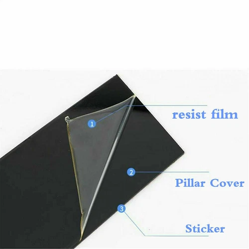 For 2012-2017 Toyota Camry 6Pcs Glossy Black Pillar Posts Door Window Cover Trim - Foto 10 di 13