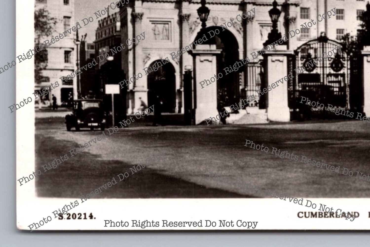 Vintage Postcard RPPC Cumberland Hotel Marble Arch Real Photo England