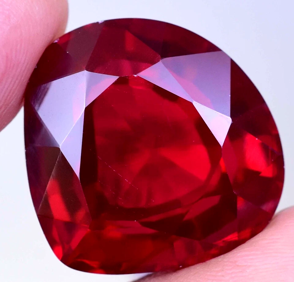 67.50 Ct Natural Mozambique Blood Red Ruby Certified Stunning Pear Cut Gemstone - Image 3 of 4