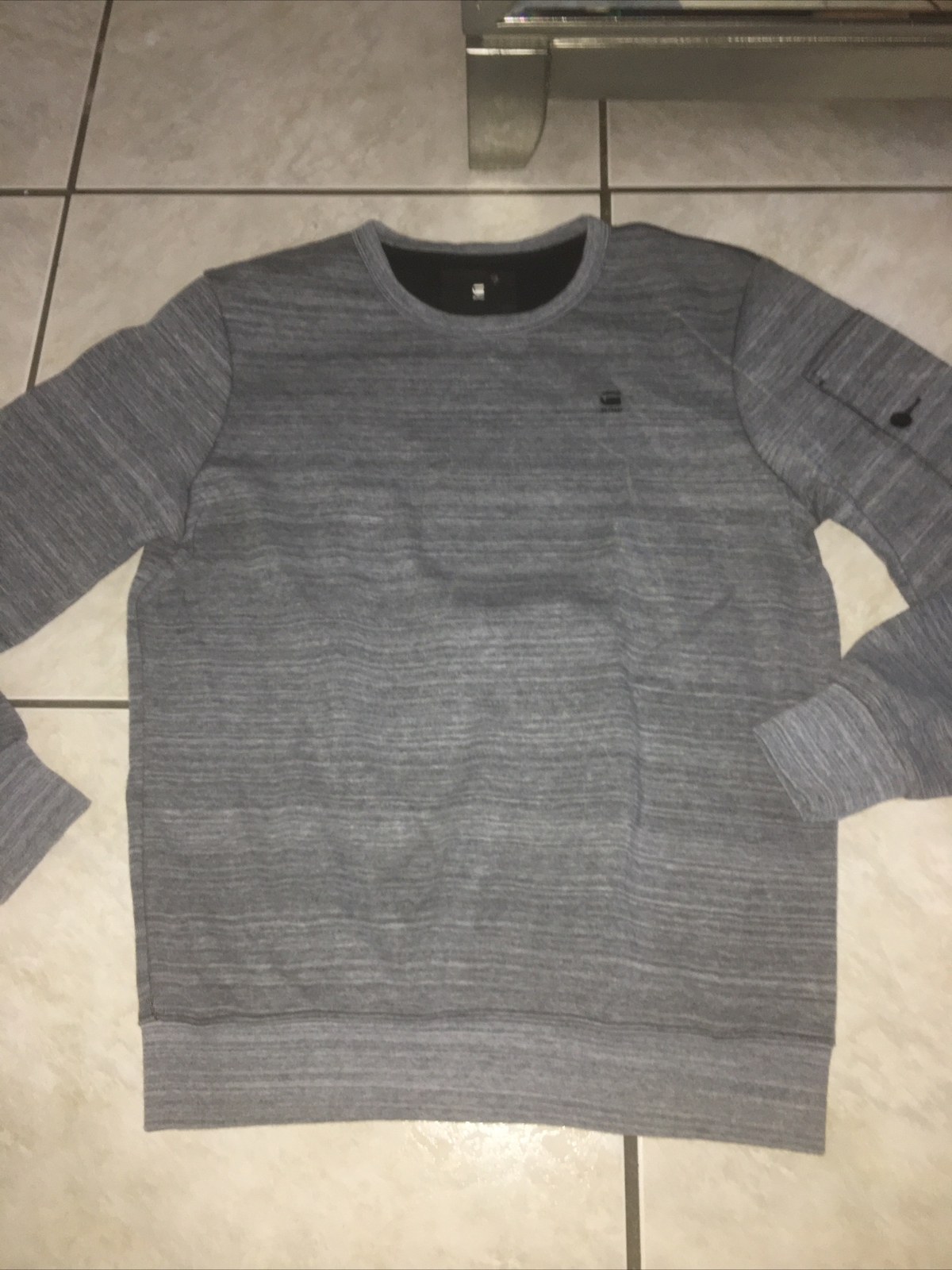 GStar Raw Mens Sweat Shirt Sz Small Gray Used image 2