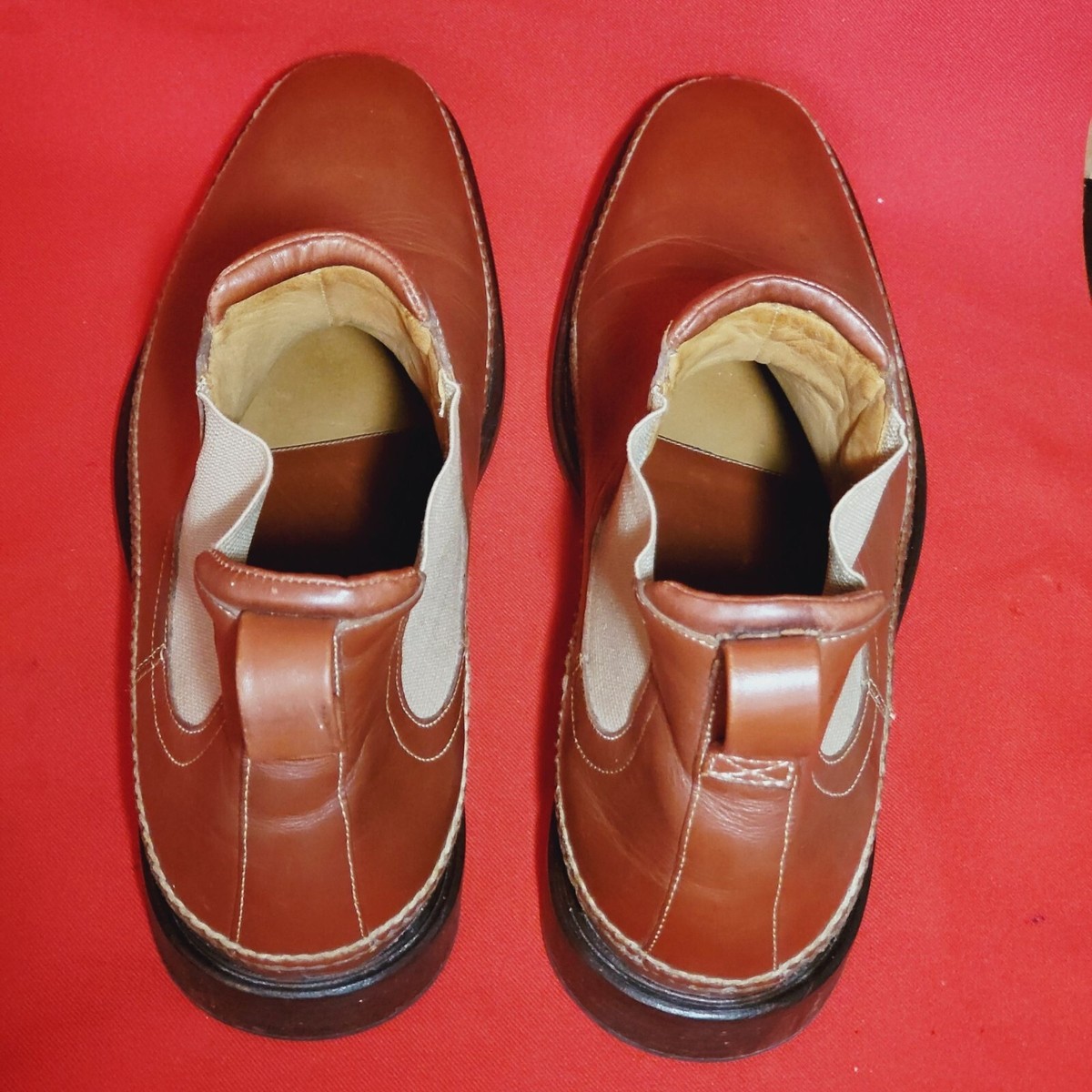 HS Trask Mens Brown Leather Chelsea Ankle Boots Size 12M | eBay