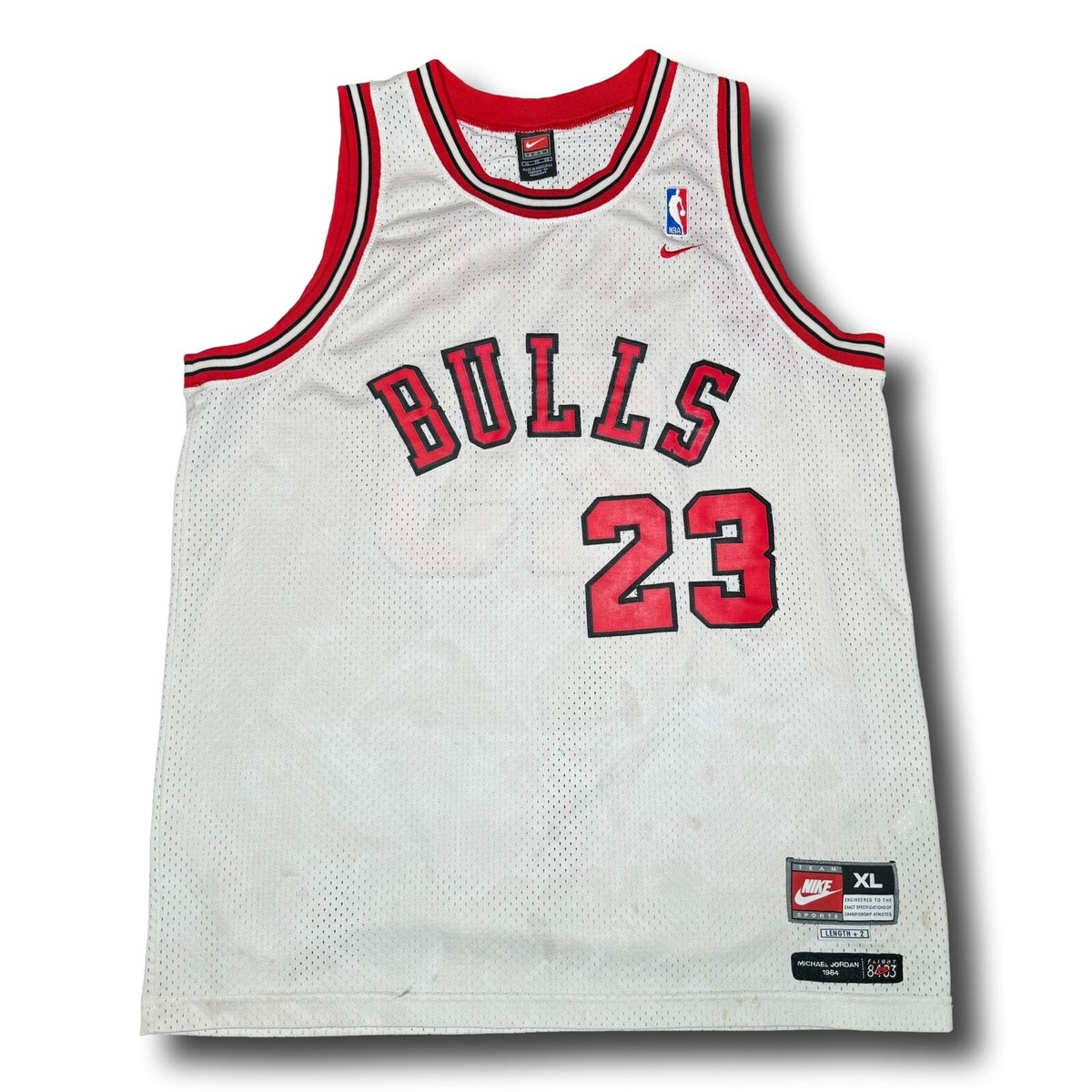 XL【 NIKE 】NBA JORDAN #23 BULLS VINTAGE NIKE NBA CHICAGO BULLS JORDAN #23 LATE 90s SIZE XL