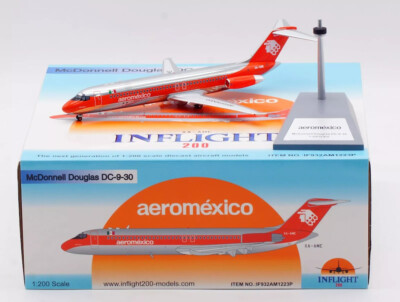 Inflight IF932AM1223P Aeromexico Douglas DC-9-30 XA-AME Diecast 1/200 Jet Model