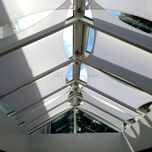 Sun Shade Sail Gray Rectangle Canopy Awning Cover Outdoor Yard Patio Garden Pool - Picture 9 of 11