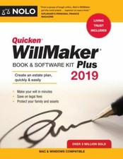 Quicken Willmaker Plus 2019 Edition: Book  Software Kit by Nolo, Editors Of