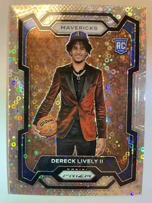 2023-24 Prizm Dereck Lively Disco Rookie Luka Doncic Kyrie Irving Mavericks 