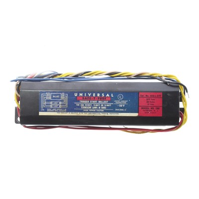 UNIVERSAL BALLAST 554-L-STF MAGNETIC FLUORESCENT BALLAST, 2-LAMP, 277V