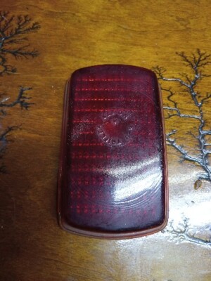 Vintage K-D TRIFLEX  No. 279 RED Glass Rear Tail light CHEVROLET  NOS