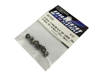 Mugen SIG 3x4 Button Had Titanium Screw (8pcs) - MUGB0739T