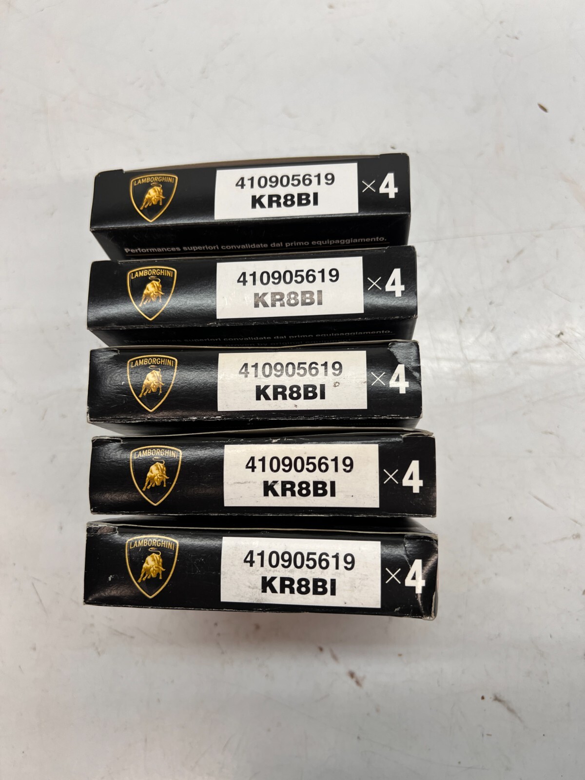LAMBORGHINI MURCIELAGO LP-640/670-4 SPARK PLUG SET OF 4 OEM NEW 410905619 (x4)