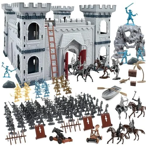Medieval Castle Knight Toy Soldier Figures Army Men Toys The