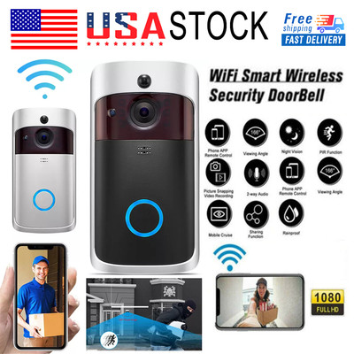 Video Doorbell HD Video Wireless Doorbell Advanced Motion Detection Camera Bell