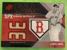 Ted WILLIAMS🔥2003 SPx Winning Materials Dual Relics #TW2 101/175 NM Red Sox HOF