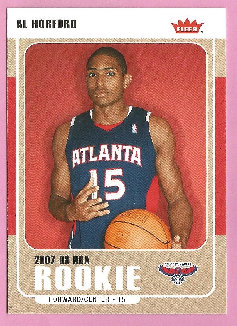 2007-08 Fleer Basketball Card #217 Al Horford Atlanta Hawks ROOKIE