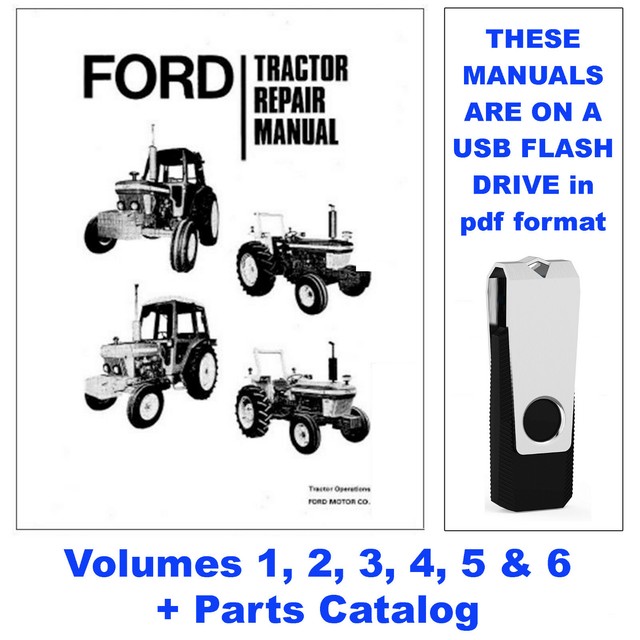 Ford 2600 6 Volume Tractor Service Repair Manual + 2600 Parts Catalog
