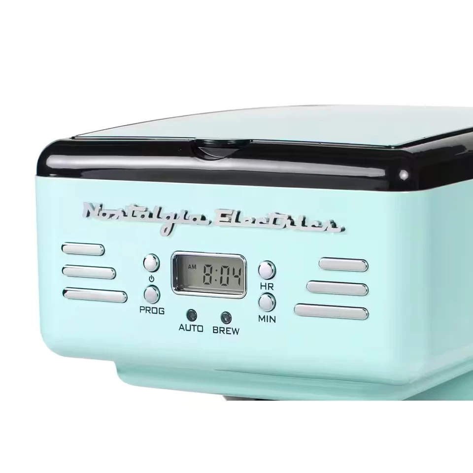 Cafetera Nostalgia Función de pausa/servir Mantener caliente Programable Azul (12 tazas) Foto 3 de 4