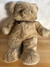 Vintage 1980s Russ Berrie Teddy So-Soft 26  Large Plush Huggable Bear 457 Korea