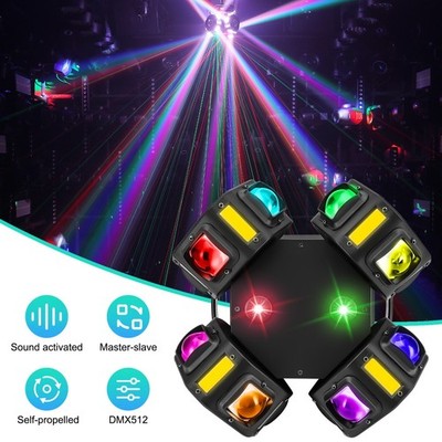 200W 4 Head Laser Moving Head Light  Beam Stage Lighting LED RGBW Strobe DMX DJ