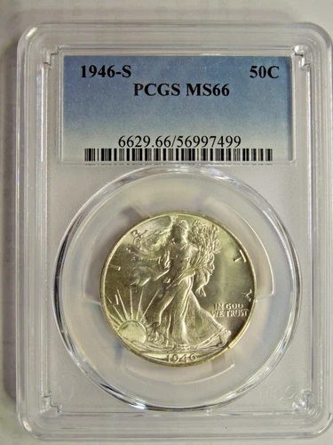 PCGS MS 66 1946-S Liberty Walking Half Dollar