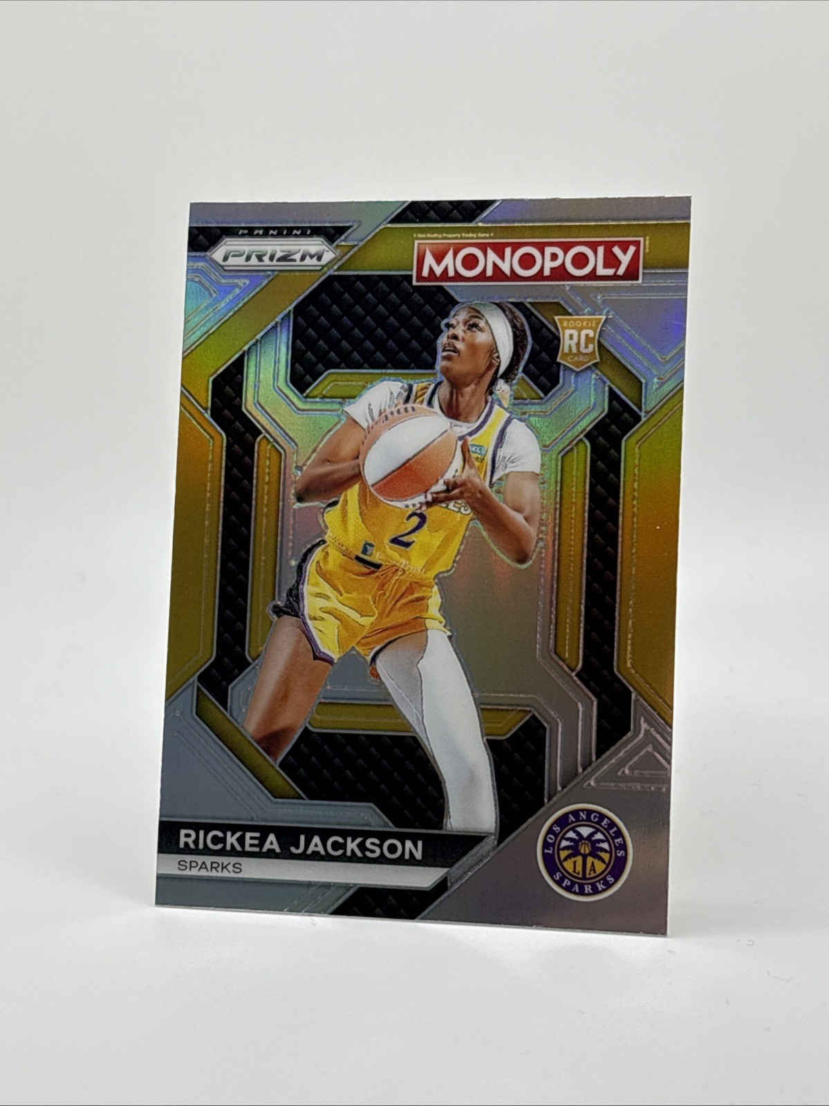 2024 WNBA MONOPOLY PRIZM RICKEA JACKSON RC #WNBA25 Silver Prizm