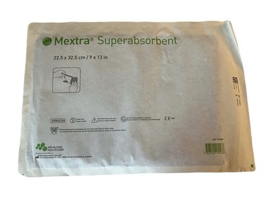 Molnlycke Mextra Super Absorbent Dressing 9 x13  Lot Of 9 Ref: 610500
