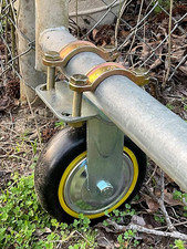 Gate Wheels for Metal Tube Gate - 6" Farm Gate Wheel for Metal Swing Gate Fence