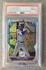 Josue De Paula 2023 1st Bowman Chrome Prospect Speckle Refractor /299-PSA 10 Gem