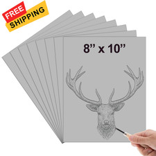 Yeaqee 2 Pcs 8 x 10 Inch Linoleum Block for Printmaking 8 x 10 Inch, Gray 